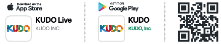 KUDO App Instructions and QR Code for IOS and Android