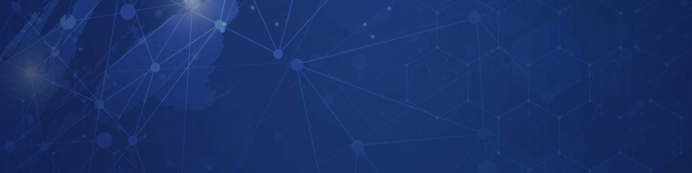 ILCN Hero Slider. Blue Image with globe and hexagons