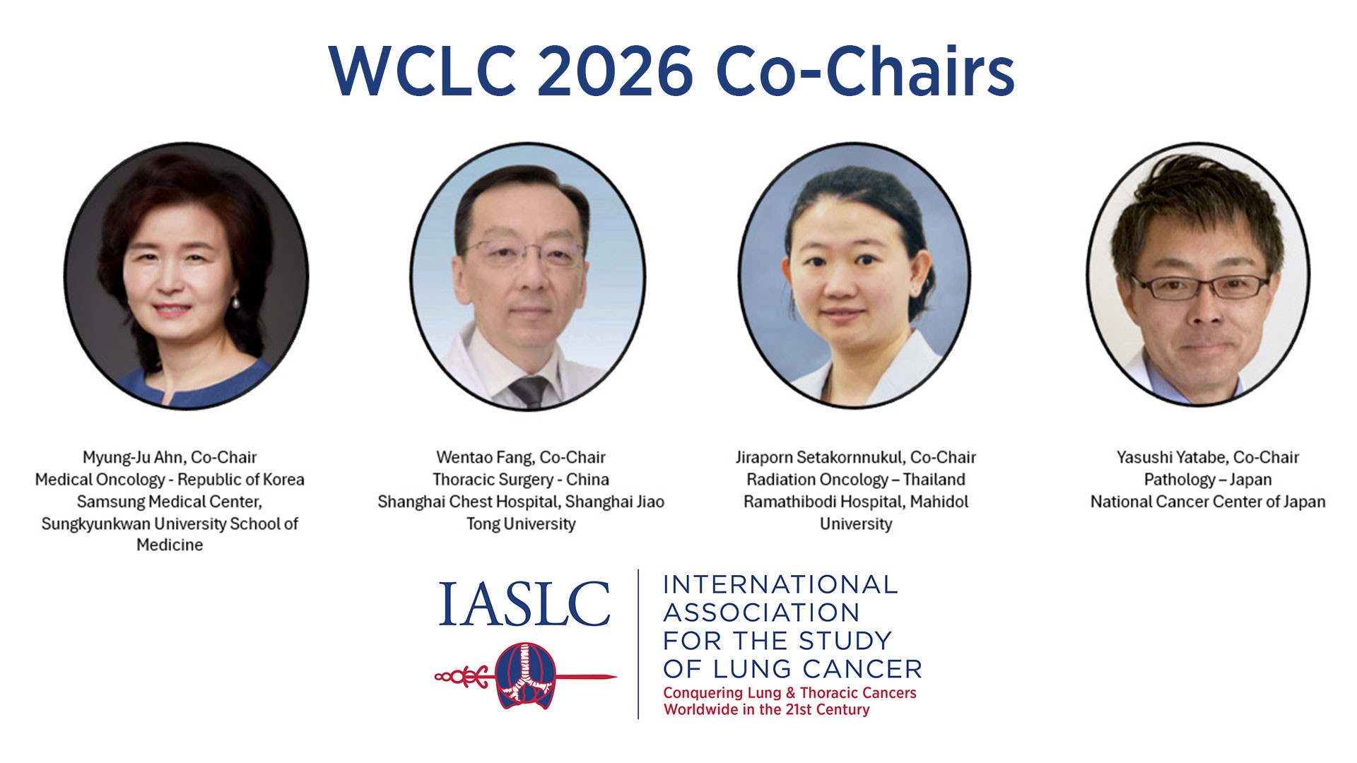 WCLC 2026 Co-Chairs WCLC 2026 Co-Chairs