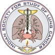 Logotipo da Sociedade Indiana para o Estudo do Câncer de Pulmão (ISSLC)