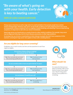 Patient Card - Screening & Early Detection