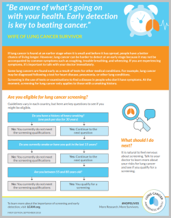 Provider Card - Screening Early Detection