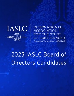 Folleto de candidatos a la Junta Directiva de IASLC de 2023