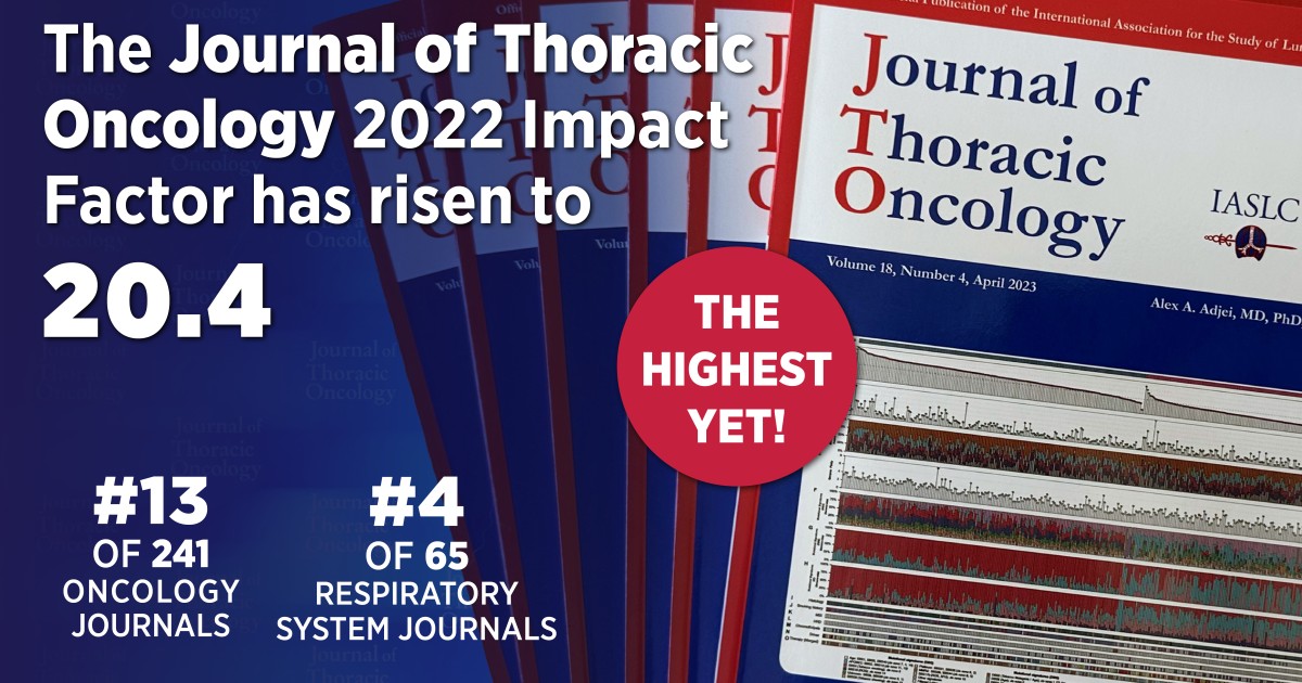 Journal of Thoracic Oncology Impact Factor Increases Over 2022 Rating